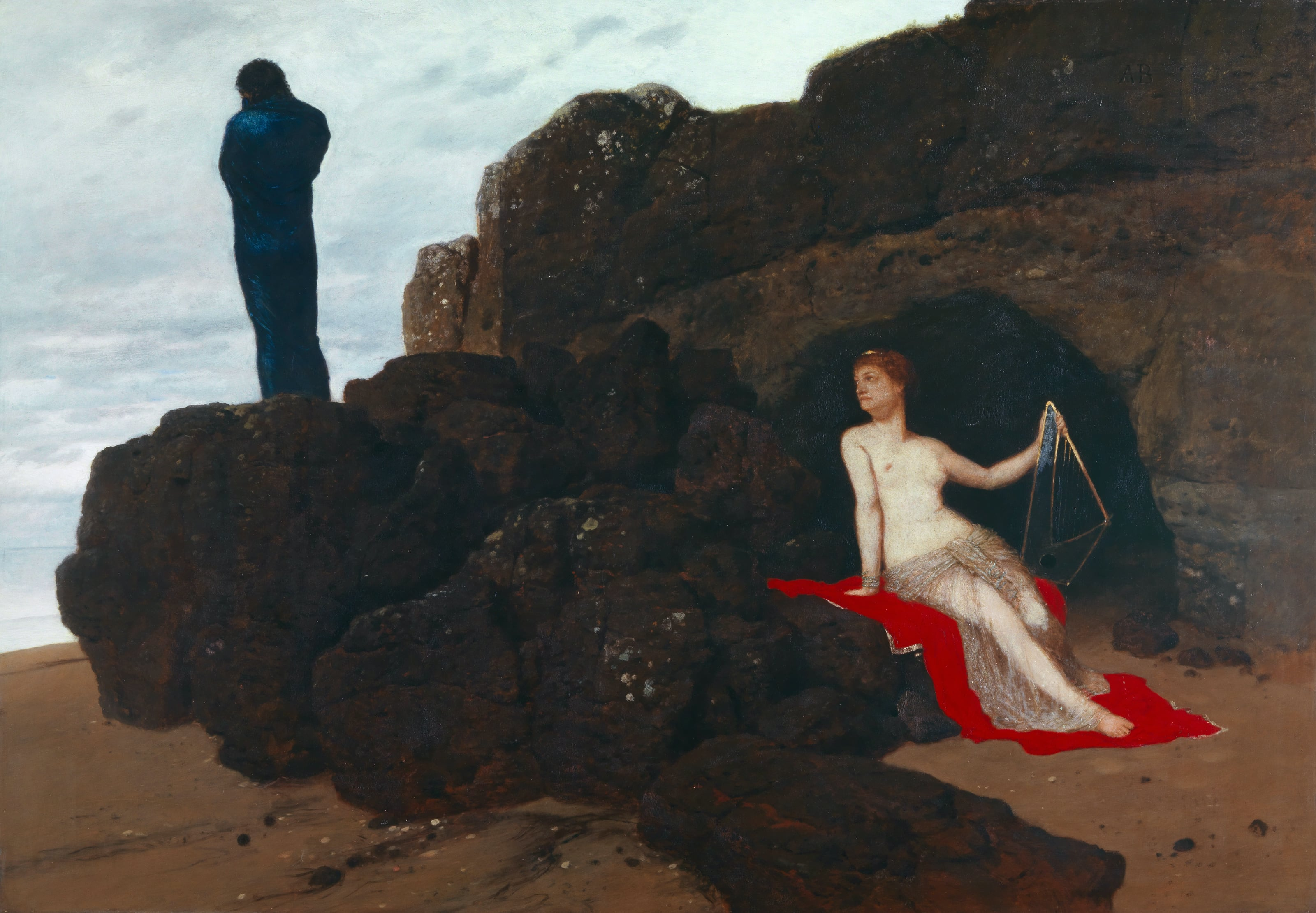 Ulysses and Calypso, Arnold Böcklin, 1882